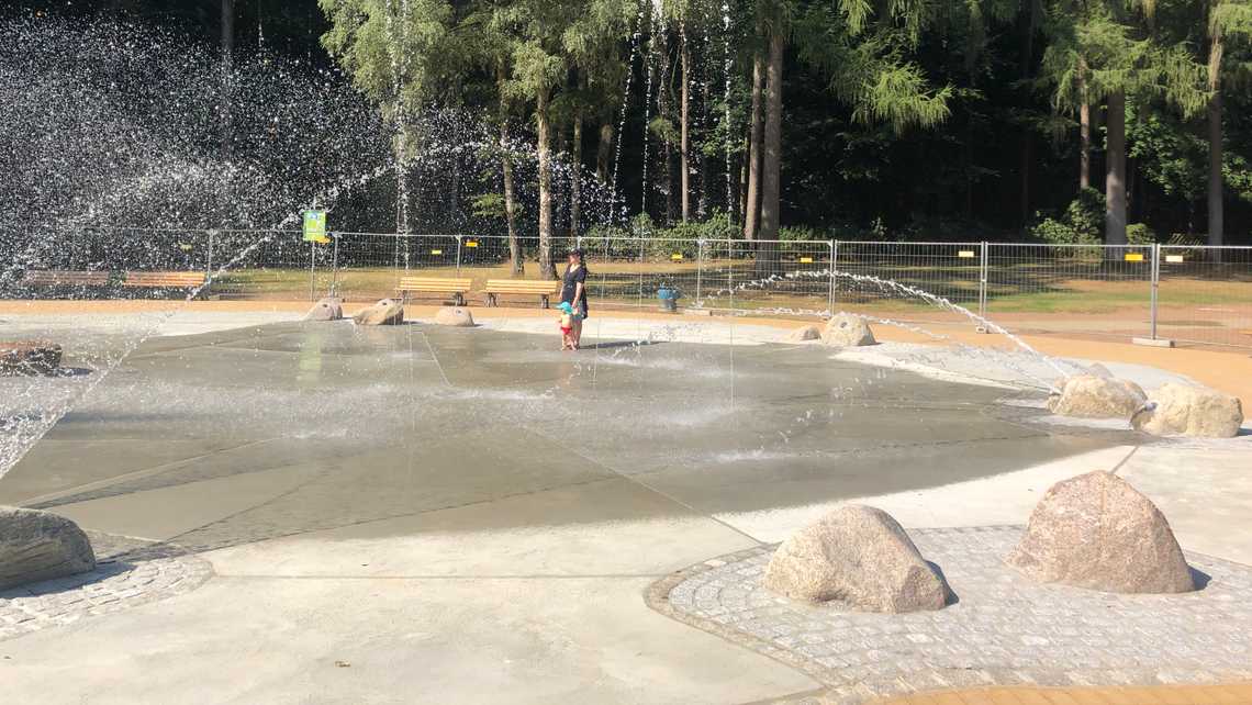 Wasserspielplatz Scheerwald Frankfurt 